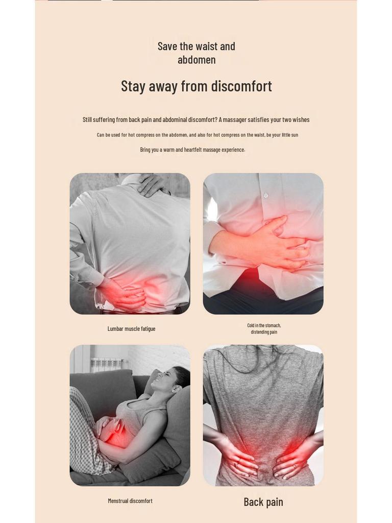 EMS Pulse Abdominal Heating Massager & Waist Belt