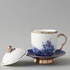 Auratic Mr. Ceramic Sea Pearl Covered Teacup Set
