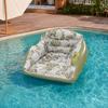 Inflatable Pool Floats for Adult, Heavy Duty Floating Lounge Chair, Swimming Pool Hammock Seat with Cup Holder for Summer Party, Lake Beach