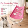 Foldable Pet Bathing Hammock Stand for Small Dogs And Cats Breathable Mesh Grooming Drying Table Bath Helper