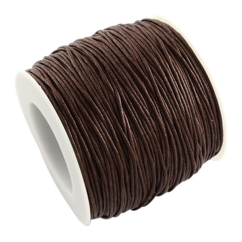 Wenwan Korean Wax Thread Leather Cord for DIY Bracelet and Necklace Crafting