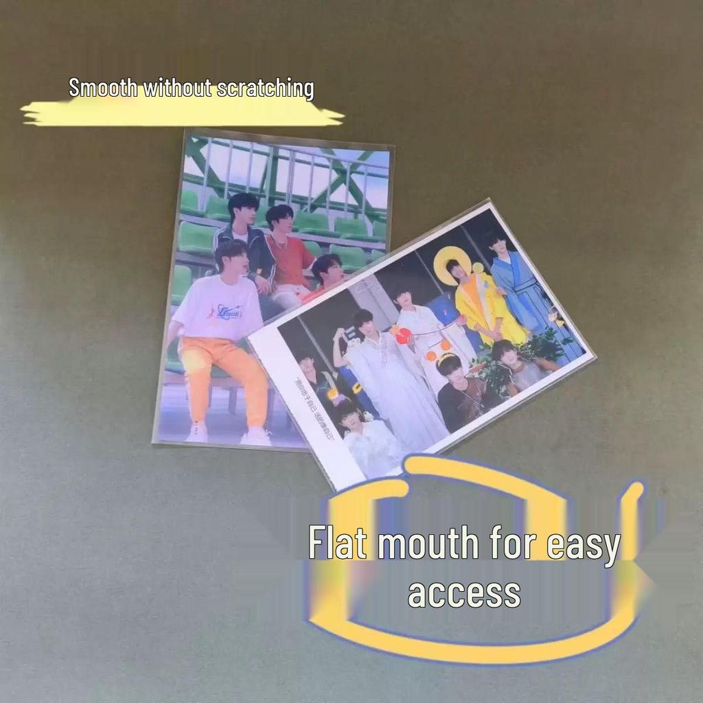 3-Inch Transparent Card Sleeve: Postcard, Photo, Polaroid, Ticket, Small Card Protector.