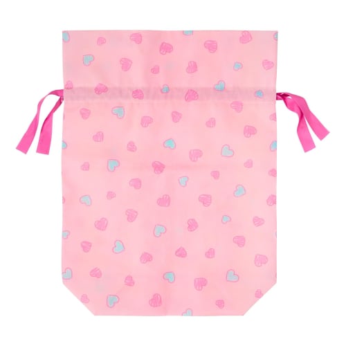 Sanrio (SANRIO) Wrapping Bag Ribbon Bag Pink Heart Drawstring Type Present Birthday Christmas SANRIO 114383