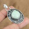 Easter Sale Round Brazilian Chrysoprase Gemstone 925 Silver Birthday New Pendant