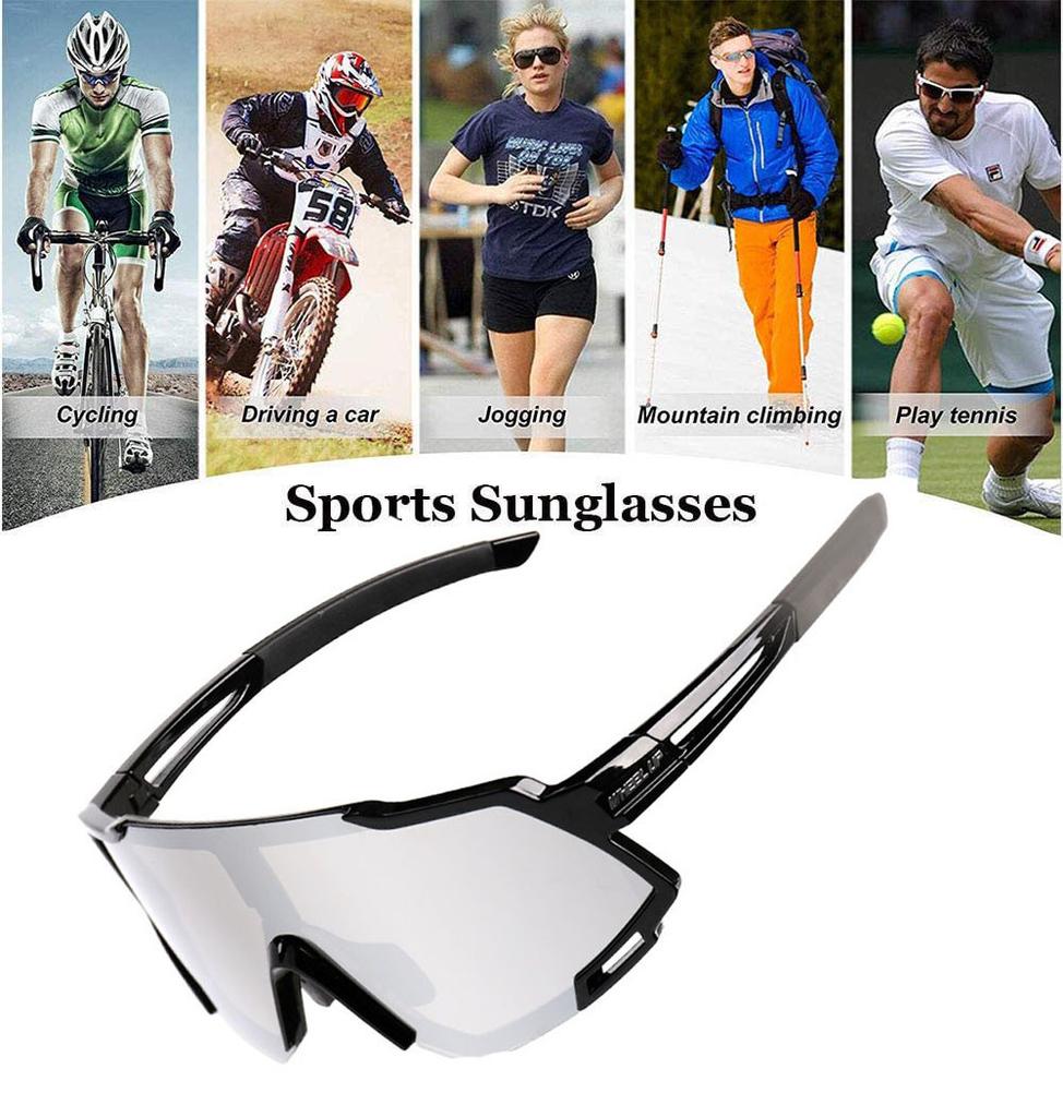 Buy Sports Sunglasses Men Women Cycling Running Driving Fishing Antifog Glasses at affordable