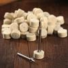 10pcs 13mm Wool Felt Polishing Buffing Round Wheel  with 2 Shanks For Dremel