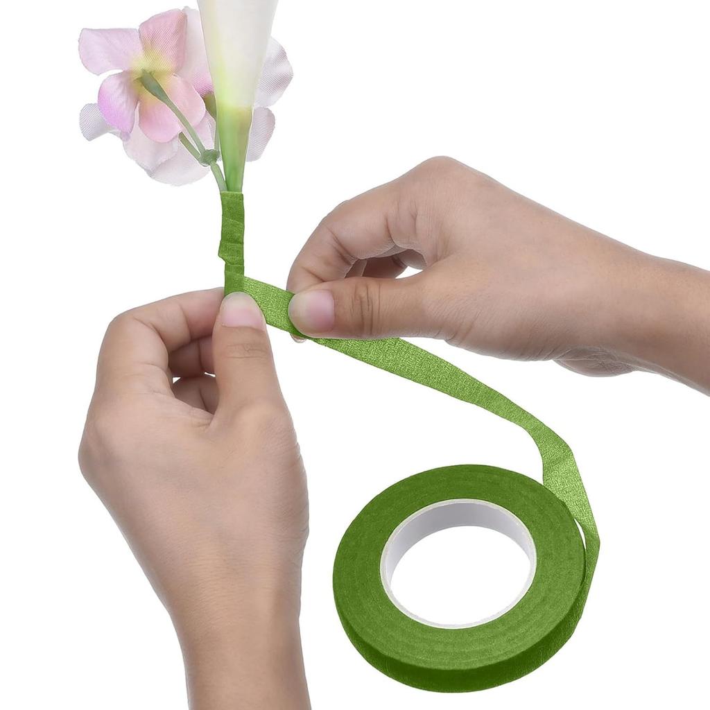 30 Yard Floral Tapes, 12 Rolls Floral Tapes Stem Wrap 1/2in Wide DIY Flower Tape Flexible Sticky Materials Stem Wrap Tape for Bouquets Arrangements