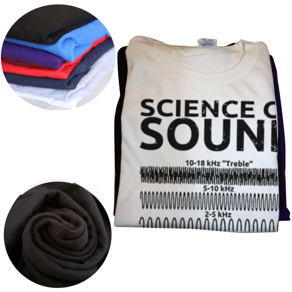 Men T Shirt Science of Sound Engineer Washed T Shirts Kawaii Audio Engineer Musician Summer Tee Shirt Streetwear Tops Gift