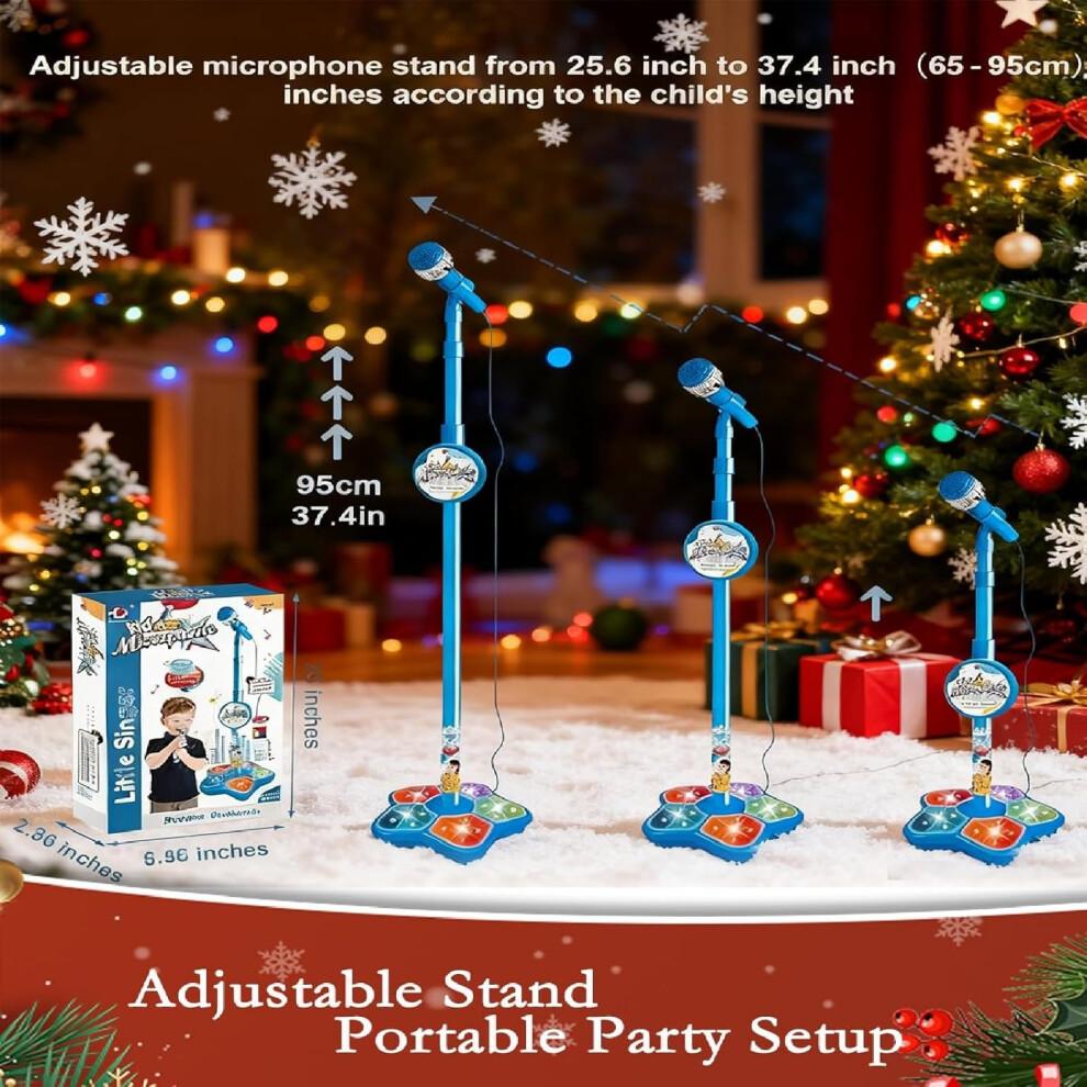 All-in-One Microphone Toy Karaoke Machine for Kids Stand Colourful Lights