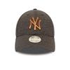 Kappe Damen - New Era - New York Yankees - Grau - Antikgold - 9FORTY