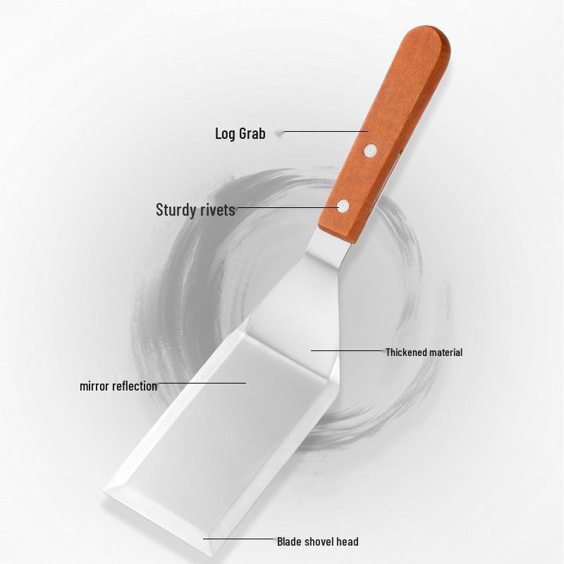 Stainless Steel Spatula Set: Kitchen, Hamburger, Frying, Teppanyaki, and Barbecue Tools