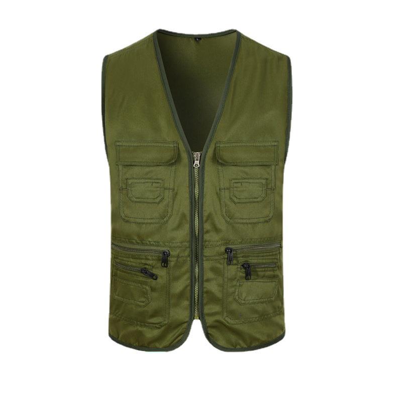 Custom Embroidered Casual Vest for Outdoor Volunteer Activities and Events