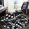 1pc Dice Pattern Office Round Area Rug, Indoor Mat Suitable ForOffice, Under Office Chairs Bedroom Living Room Home Decor, Room Decot248