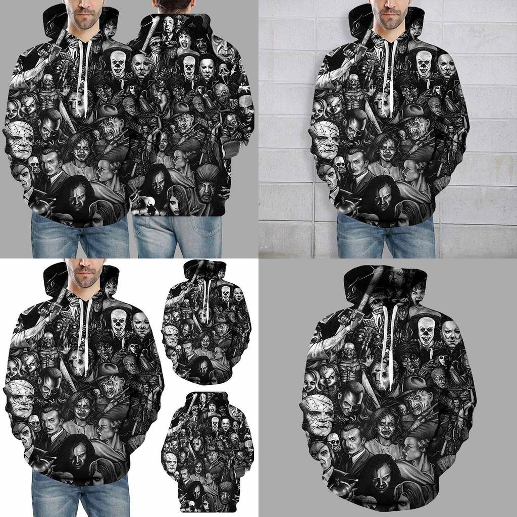 Soft And Comfortable 3d Printed Skull Hoodie For Men And Women With Drawstring Hood
