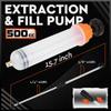 500CC Automotive Fluid Extractor Pump Efficient Vacuum Capacity Oil Inhalation Large Syringe Hose Syringes With Change Manu B3G3