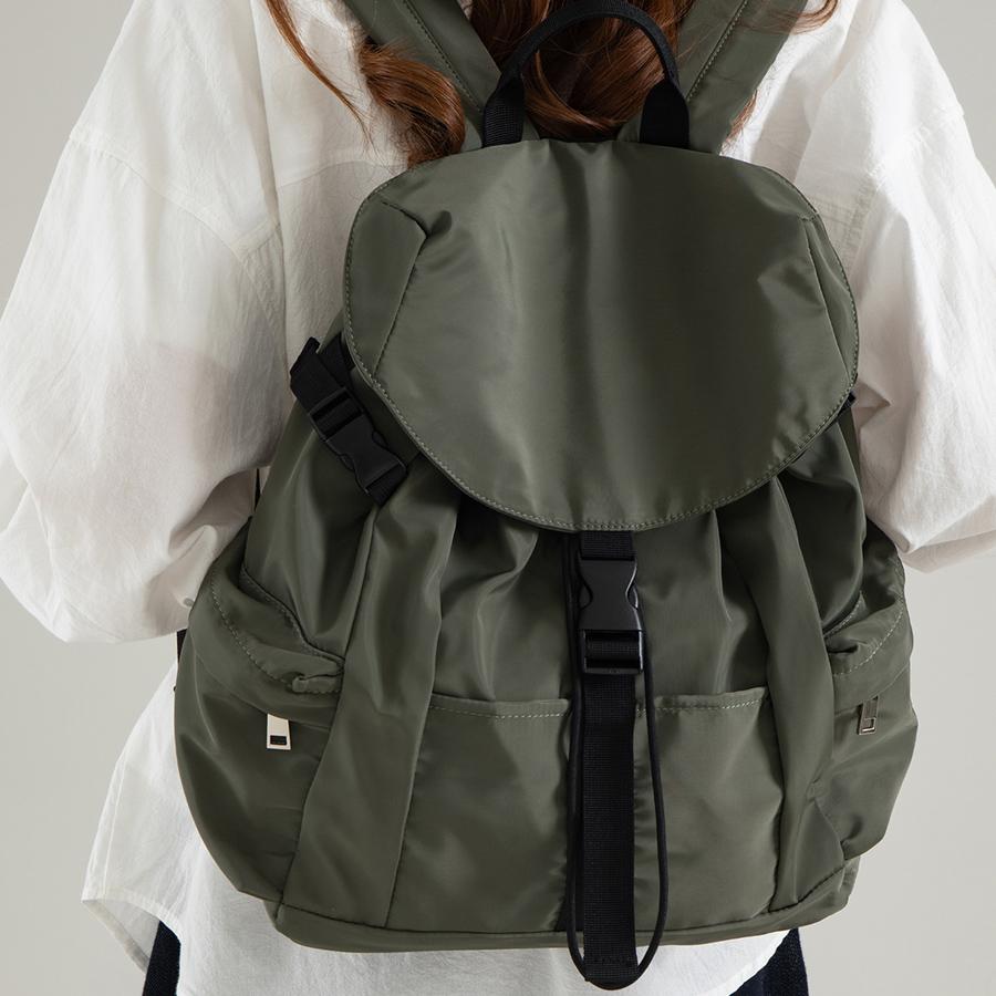 Korean version nylon lightweight and versatile double-shoulder bag large capacity with multiple pockets casual commuter backpack