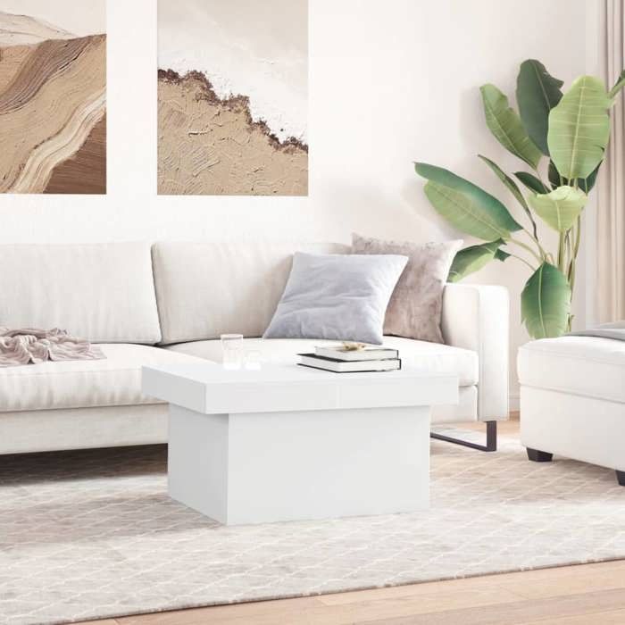 VidaXL Coffee Table White 100x55x40 Cm Engineered Wood, Side Table, Living Room Table, Accent Table, End Table, 840870