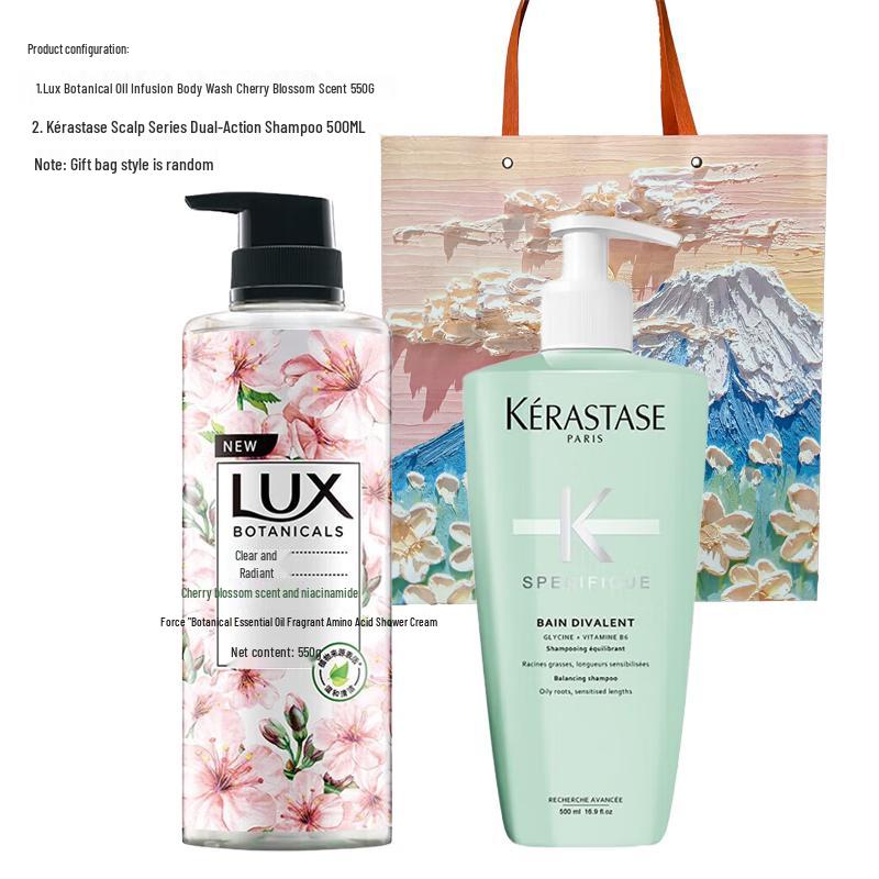 

LUX Botanical Fragrance Shower Gel & Scalp Shampoo 500ML Set
