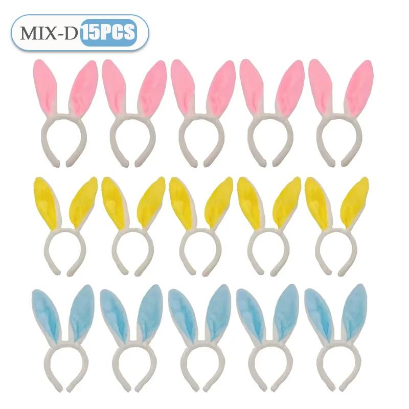 1-15 STÜCKE Niedliche Hasenohren Stirnbänder Niedliche Plüsch Hasenohren Haarband Osterdekoration Kostümparty Cosplay Haarreif Haaraccessoires