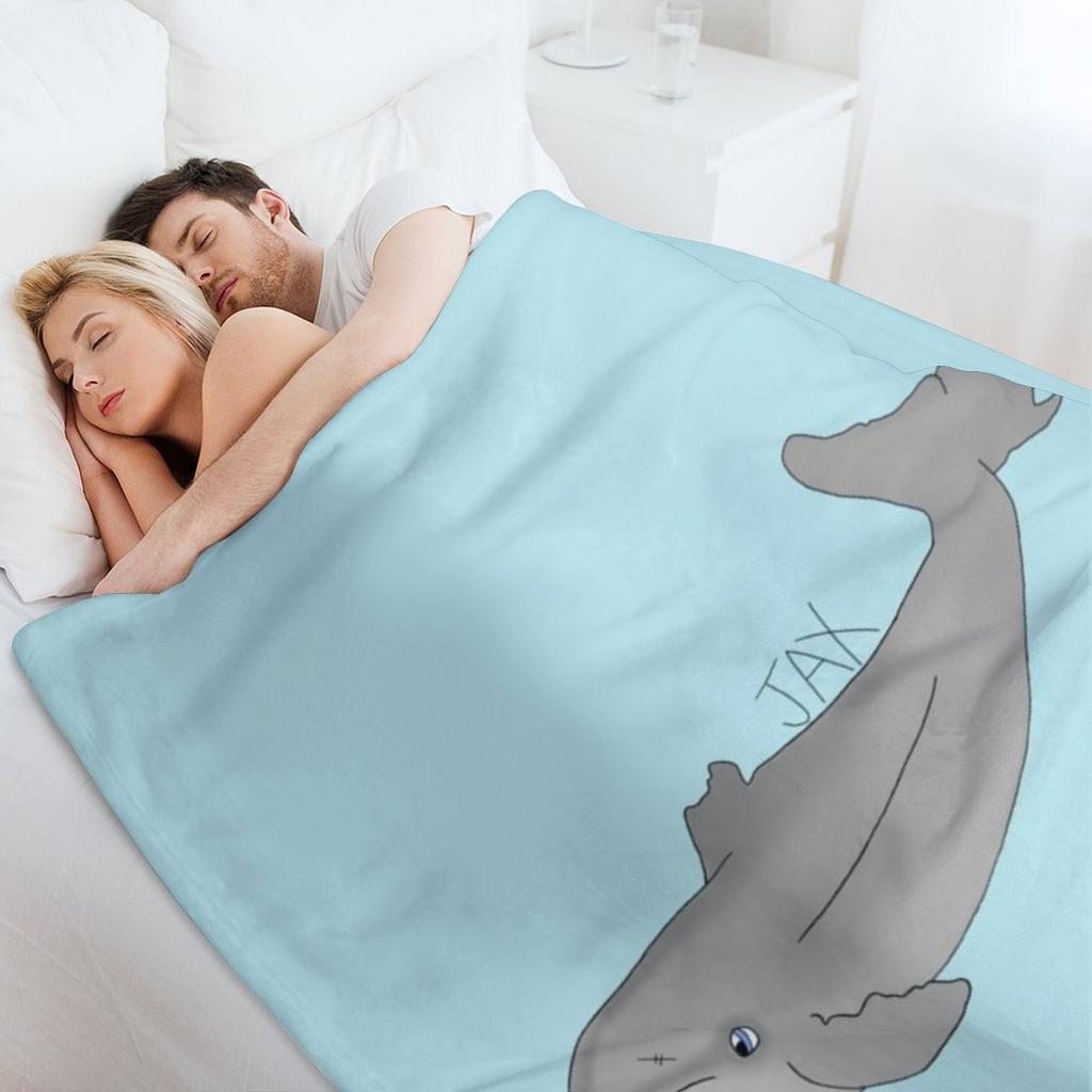 Jax Dolphin Throw Blanket Designers Cosplay Anime Blankets and Throws Giant Sofa Blankets