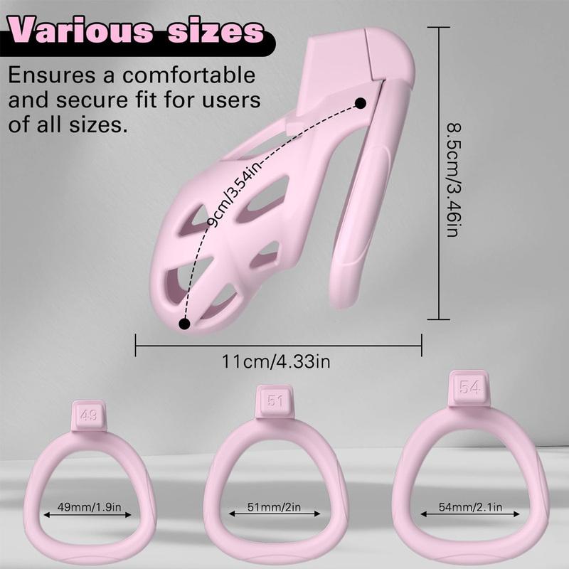 Male Chastity Cage With 3 Snap Ring Sissy Chastity Cock Cage Device Penis Rings Erotic Urethral Lock BDSM Bondage Sex Toys