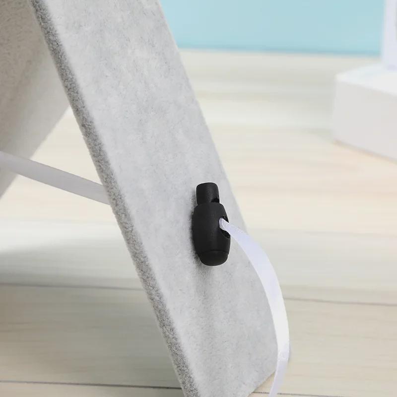 Suport de afișare bijuterii din flanel: Suport flacără pentru pandantive și cercei pentru fotografie de blat.