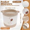 Storage Basket Cotton Corded Rope Multipurpose Sundries Toy Organizer Foldable Household Gift Laundry Basket