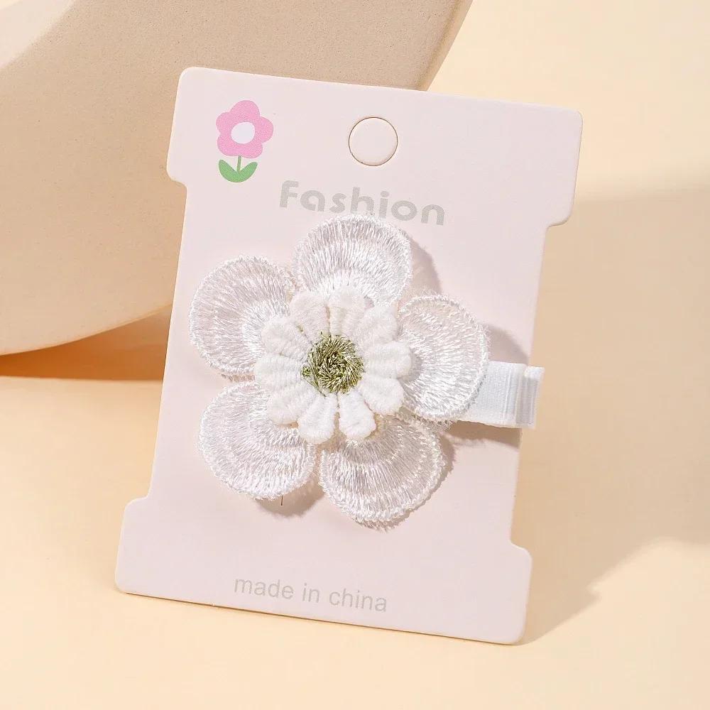 2 Stück Niedliche Baby Mädchen Haarspangen Gänseblümchen Blume Kinder Haarnadeln Prinzessin Haarspange Kind Haarschmuck Frühling Koreanischer Stil Haarklammern