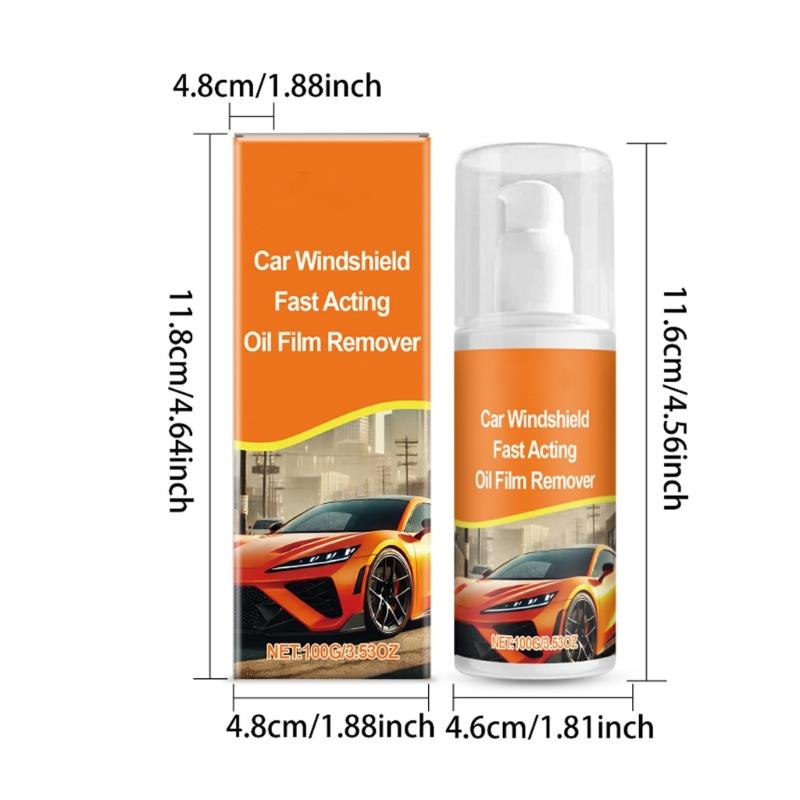 Car Glass Oil Film Remover Glass Cleaning Agent Hydrophobic Glass Coating  for Windshield Clear Window