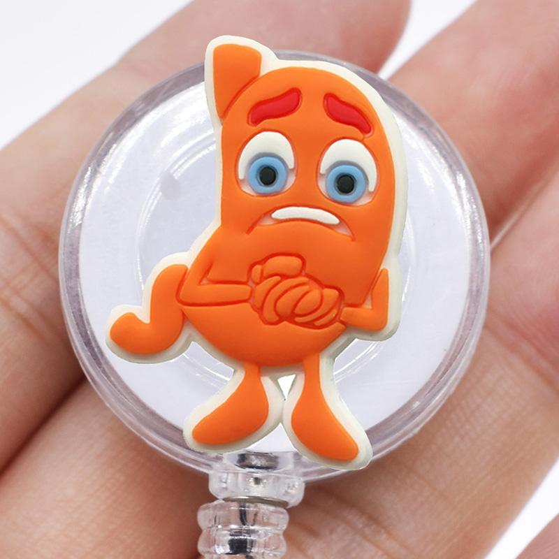 1PCS Hospital Retractable Badge Reel with Belt Clip Cute Nurse Doctor Name Tag Card Holder Accessories Office Supply Clip