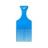 Colorful Anti-Static Plastic Hair Comb Set for Salon & Men's Styling, Including Fork Comb and Hairpin.