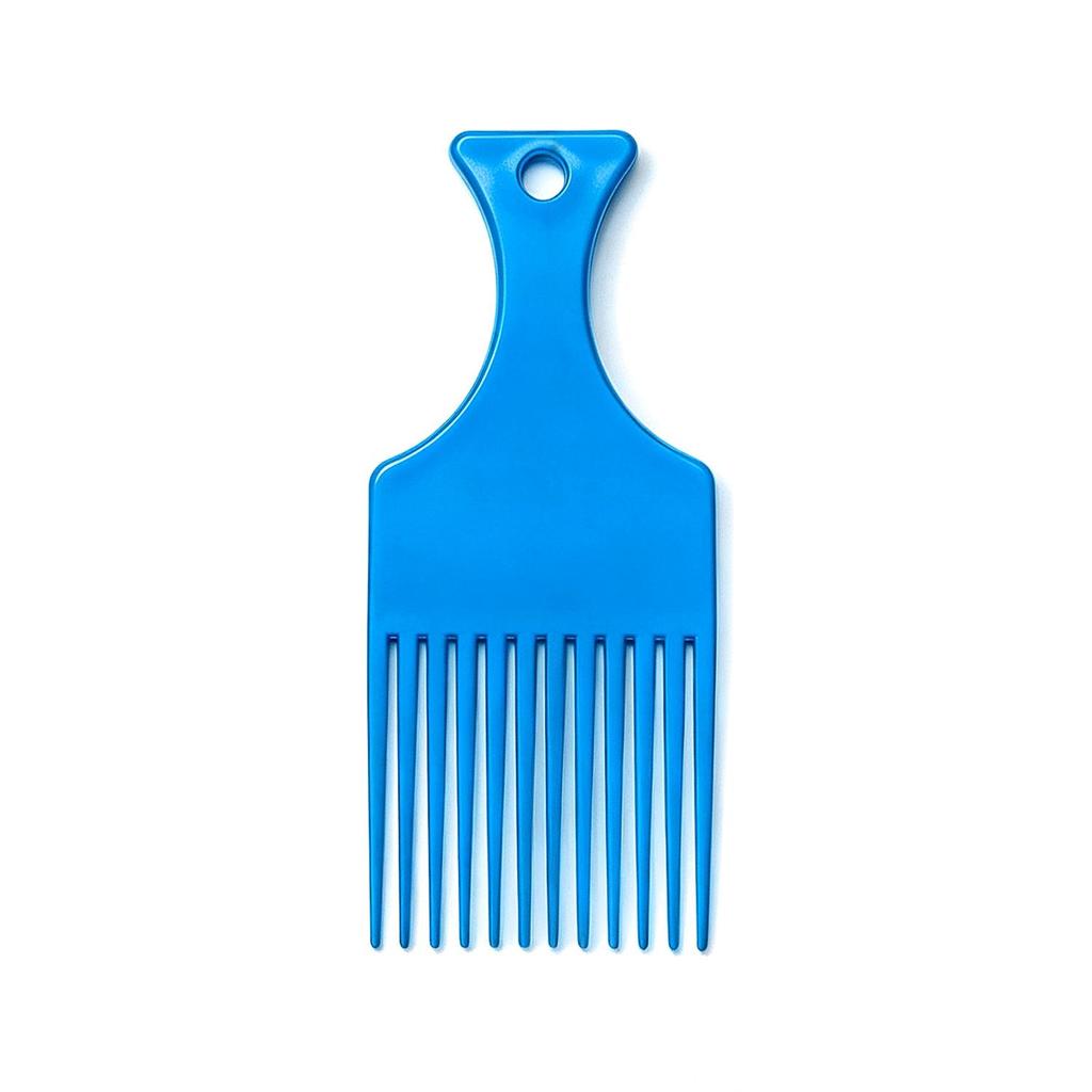 Colorful Anti-Static Plastic Hair Comb Set for Salon & Men's Styling, Including Fork Comb and Hairpin.