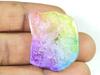 41Cts. Rainbow Solar Quartz Dyed Druzy Agate Slice Gemstone 25X32X05 MM SK-1071