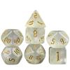 7pcs DND Dice Set with Tube Glitter Polyhedral Dice Playing Dice Game for Table Game