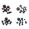15Pcs Polyhedral Dice Set Acrylic D3 to D100 Table Gaming Dices for Role Playing Table Games Party S