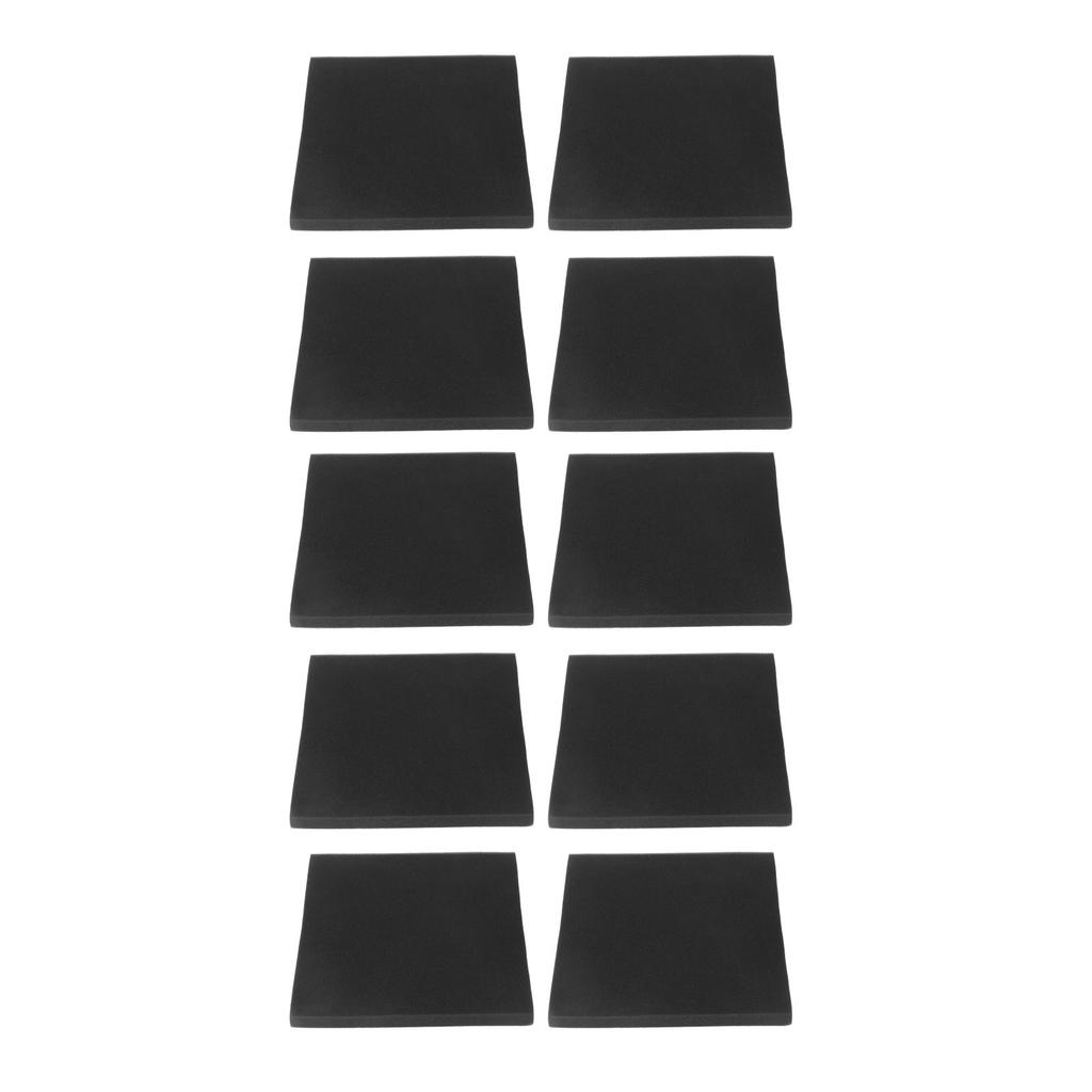 10Pcs Sound Proof Foam Panels Flame Retardant Soft Gray Absorb Sound Acoustic Foam