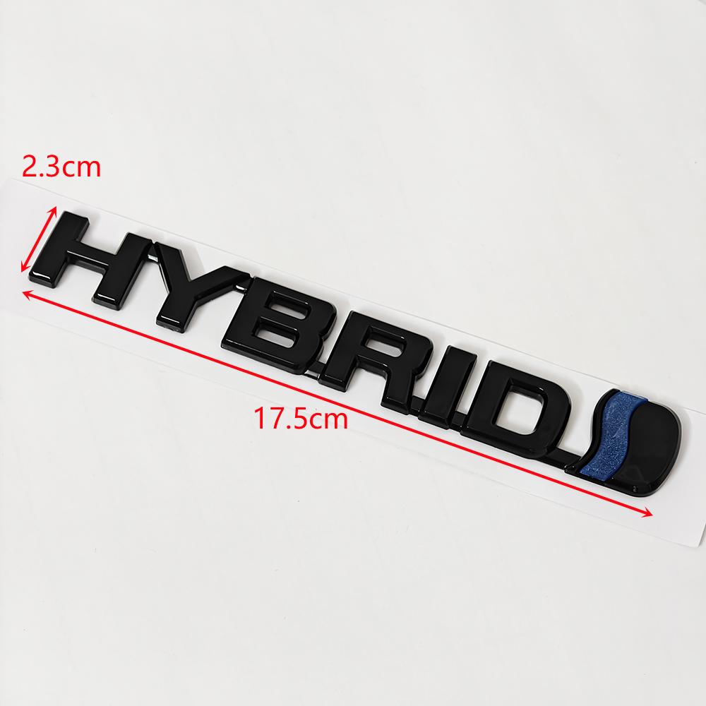 Hybrid ABS Emblem Sticker Rear Tail Badge Logo for Toyota Camry RAV4 Prius Corolla Highlander Avalon C-HR Yaris Car Accessories