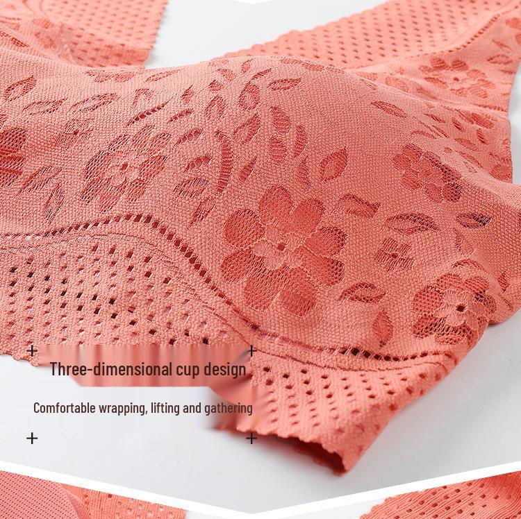 Women's Seamless Lace Back Sports Bra - No Underwire, Breathable & Thin