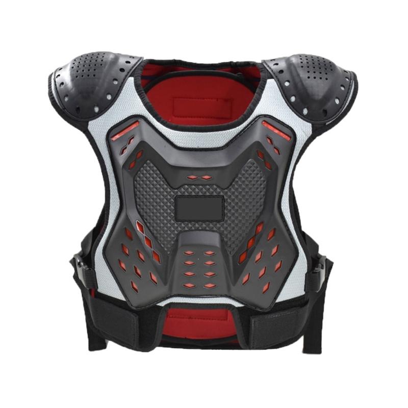 

Unisex Child Motorcycle Protective Chest Vest with Shock Absorbing Shell for Safety Biking and Skateboarding Adventures S