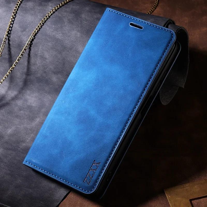 Wallet Skin Friendly Flip Leather Case For Samsung Galaxy S26 Ultra S25 Edge S24 Plus S23 FE A15 A16 A17 A26 A35 A36 A54 A55 A56