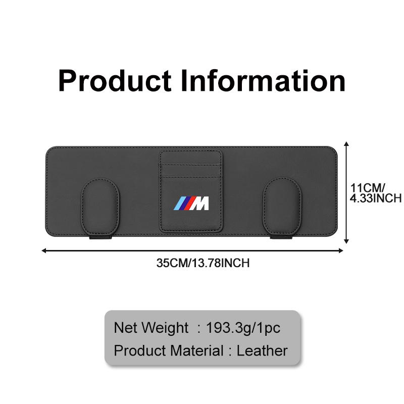 JVVO7 For BMW Car Glasses Storage Clip Sun Visor Sunglasses Holder X1 X2 X3 X4 X5 X6 X7 G20 G30 6GT E46 E90 E60 F10 E39