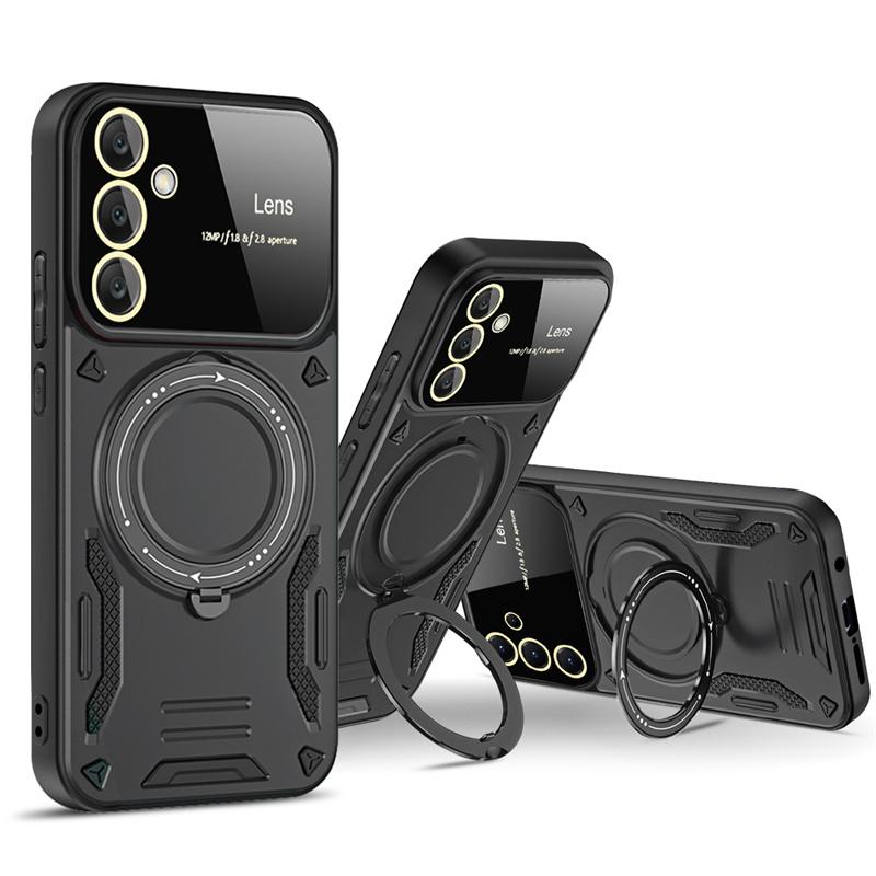 For Samsung Galaxy A55 A35 A15 A25 5G Case Car Magnetic Holder Armor Back Cover for Sumsung A  15 25 35 55 5G Phone Cases Fundas