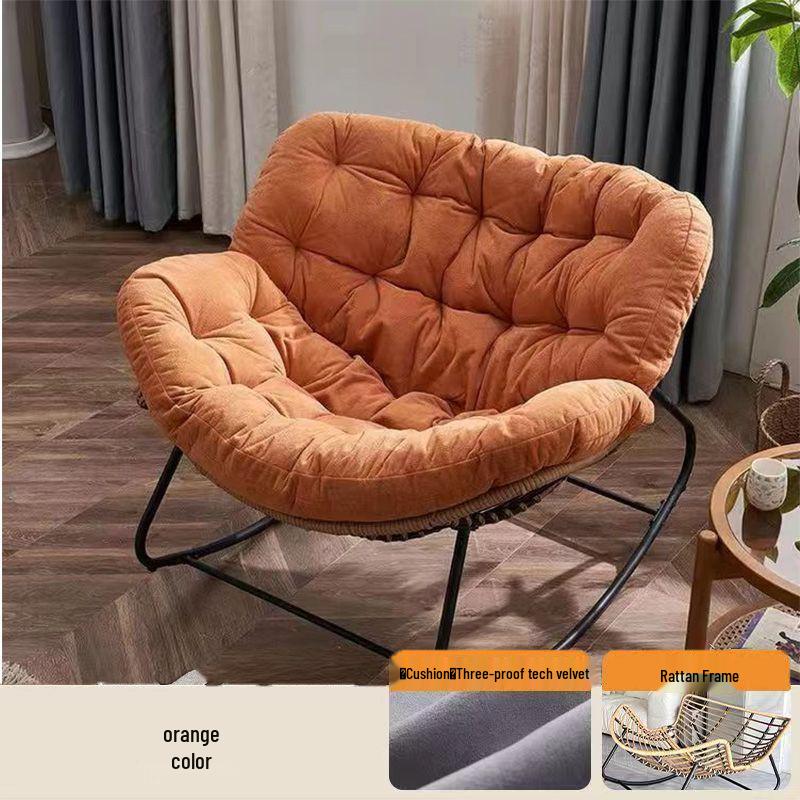 Bird's Nest Recliner: Cozy Rocking Chair and Lazy Sofa for Adults, Perfect for Balcony Relaxation and Sleeping.