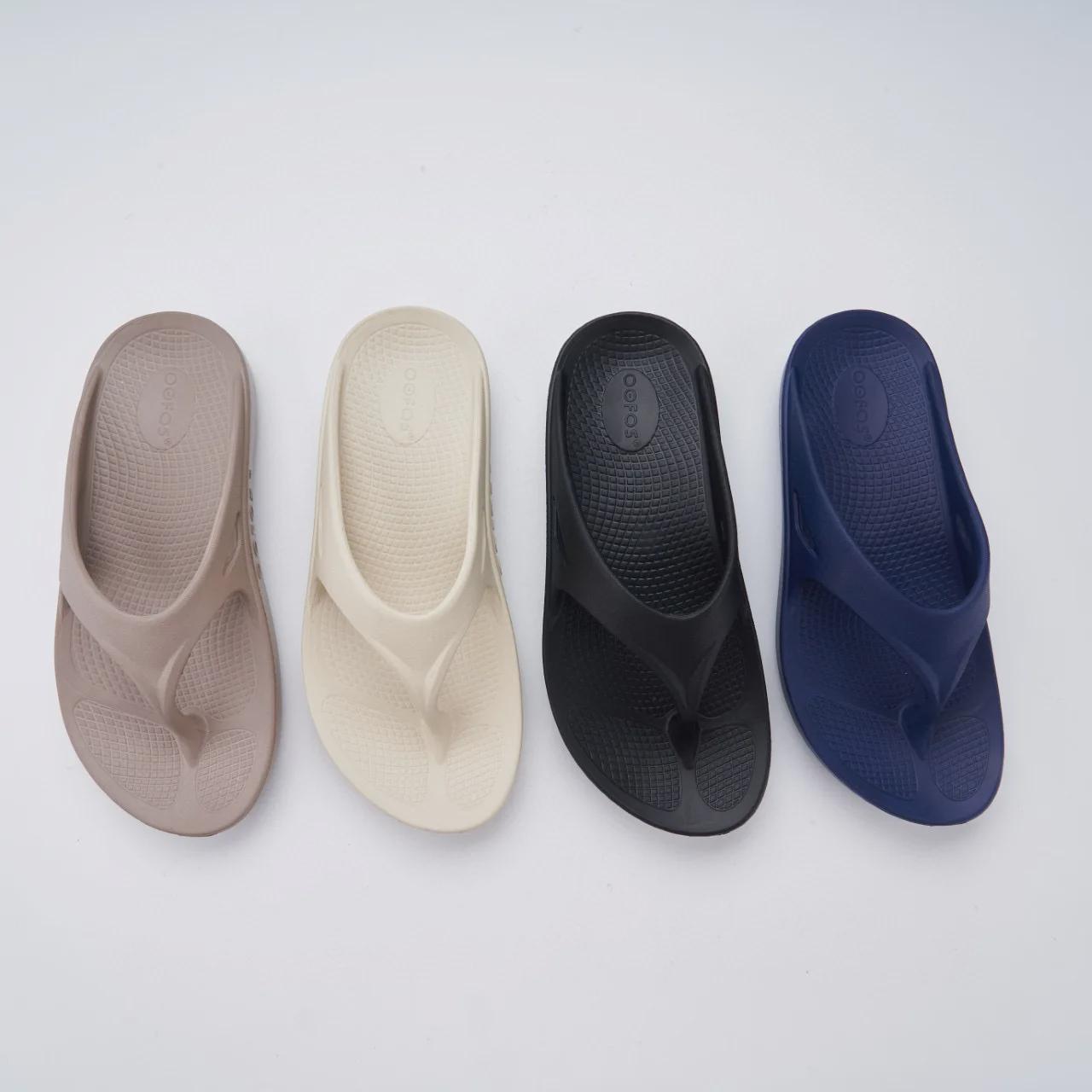 

Korean OOFOS Summer Sports Recovery Unisex Thick-Soled Flip-Flops 41 абрикосовый