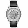 AR60003 Automatic Black Leather Skeleton Men's Watch