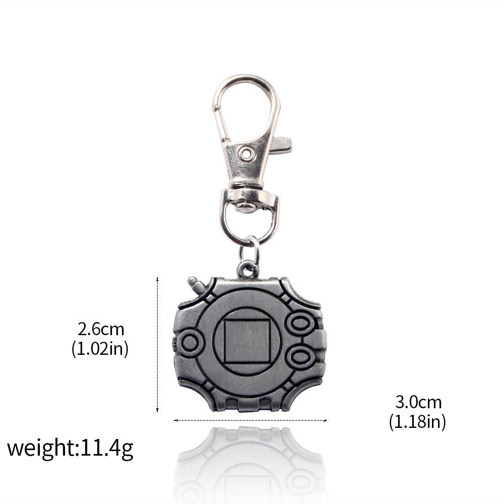Digimon Anime Pendant Necklace - Holy Plan Wisdom, Courage, Friendship, Hope Badge Alloy