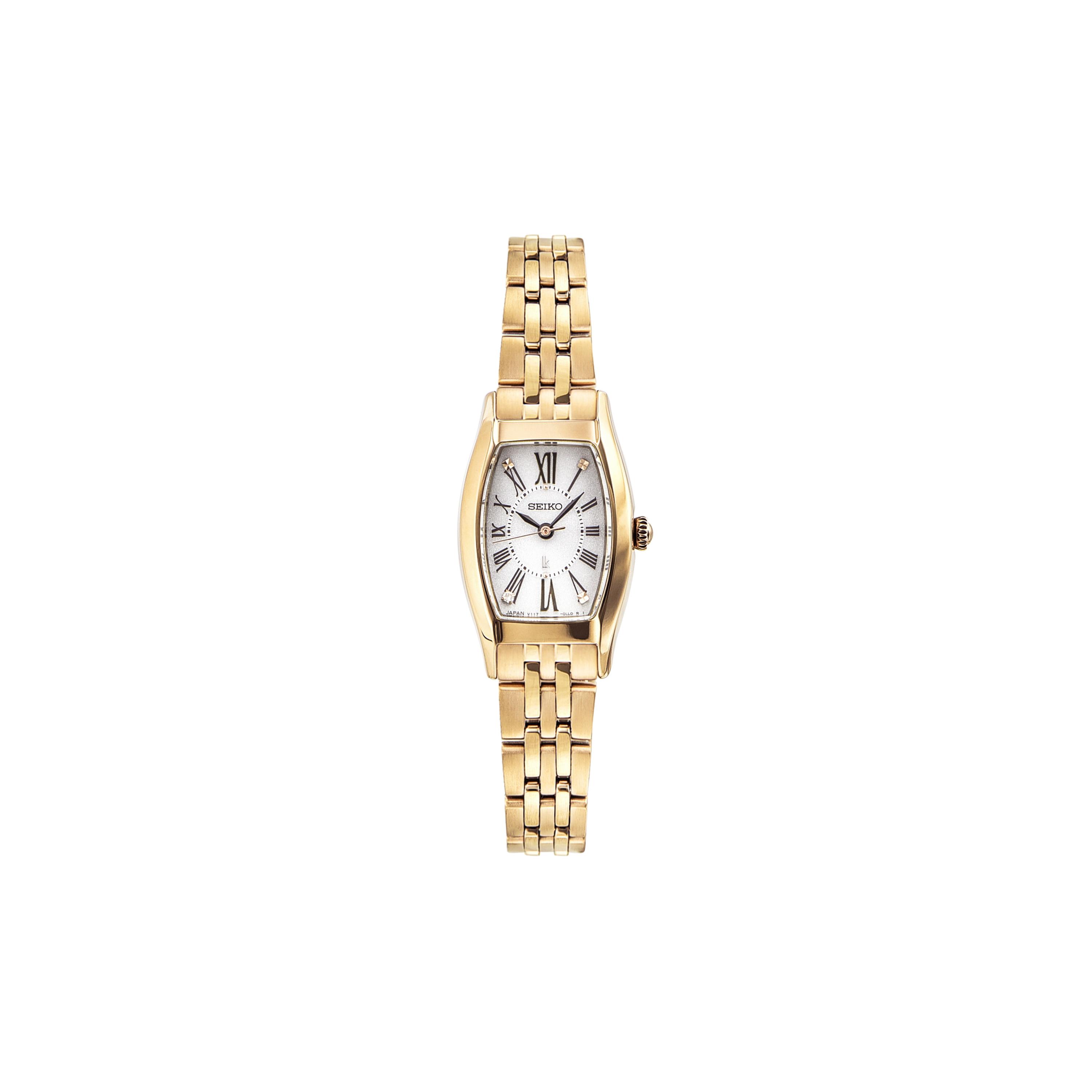 

SEIKO Women s Cocktail Collection Watch SUP442J1 Gold Watch Case