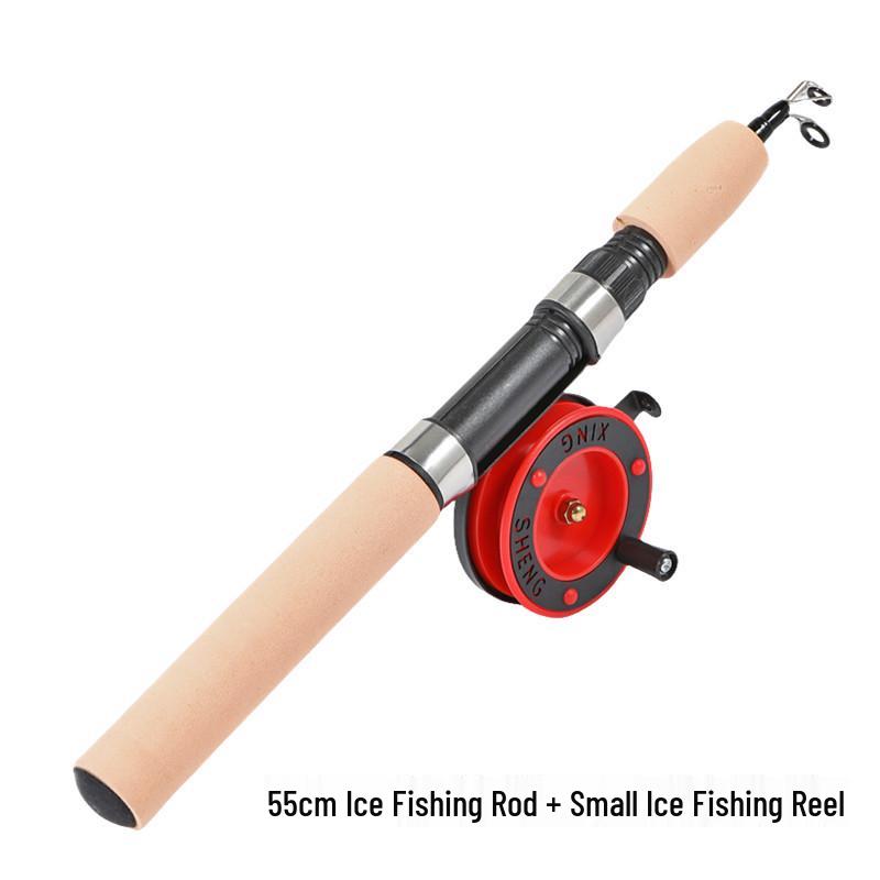 Mini Telescopic Ice Fishing Rod - 55cm/65cm/75cm Winter Rod
