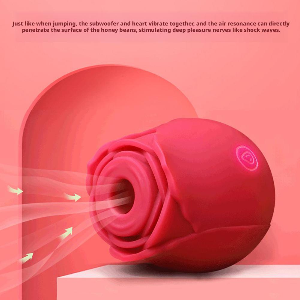 Powerful Vagina Sucking-Rose Vibrator Toy for Women Vacuum Stimulator Oral Nipple Clit Sucker Female Sex Toys Goods for Adults