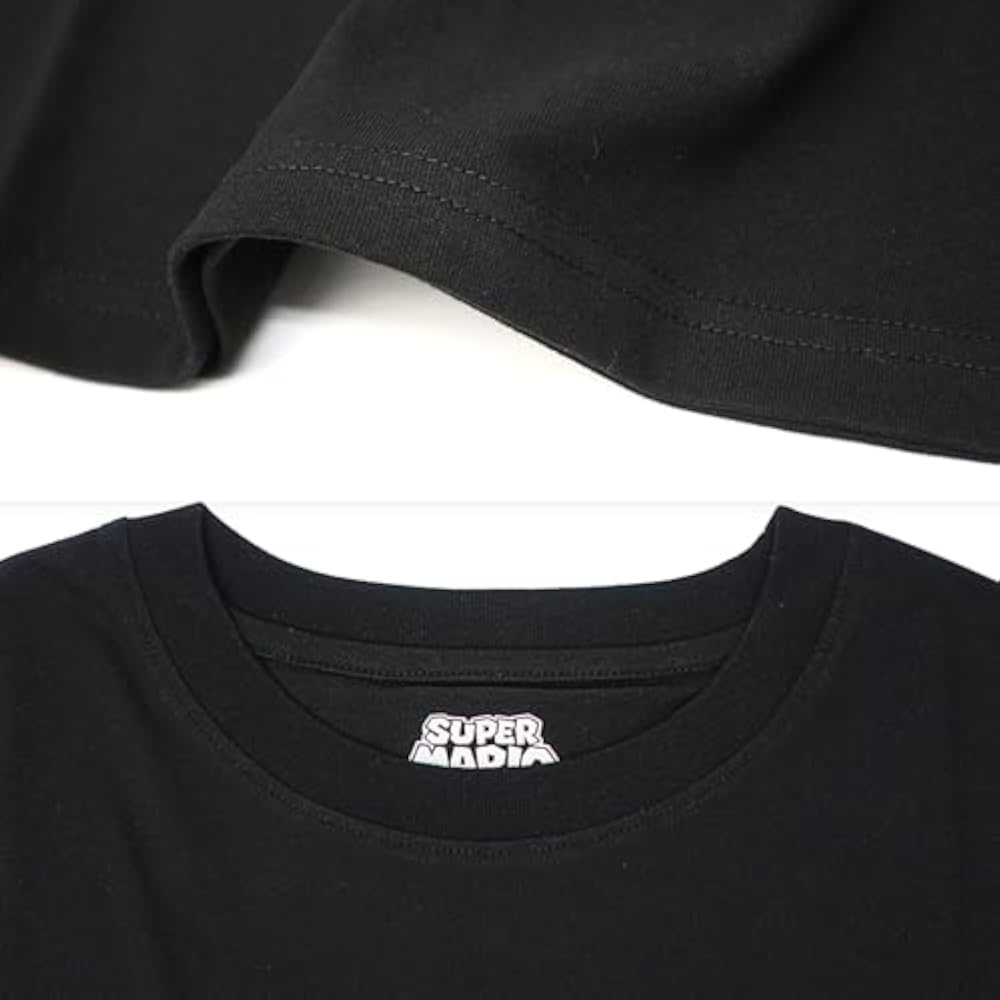 [Fine Plus] T-shirt Super Mario Stage Short Sleeve Merchandise Mario Luigi Yoshi